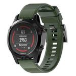 Quick Removable Silicone Watch Band for Fenix 5 22mm(Army Green)