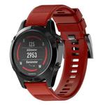 Quick Removable Silicone Watch Band for Fenix 5 22mm(Red)