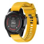 Quick Removable Silicone Watch Band for Fenix 5 22mm(Yellow)