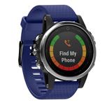 Quick Removable Silicone Watch Band for Fenix 5S 20mm(Dark Blue)