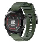 Quick Removable Silicone Watch Band for Fenix 5X 26mm(Army Green)