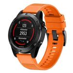 Quick Removable Silicone Watch Band for Fenix 5X 26mm(Orange)
