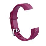 Children Silicone Twilled Watch Band for FITBIT ACE(Purplish Red)