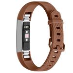 Solid Color Silicone Watch Band for FITBIT Alta / HR(Coffee)