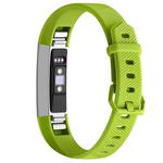 Solid Color Silicone Wrist Strap for FITBIT Alta / HR (Green)