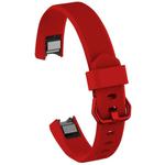Solid Color Silicone Watch Band for FITBIT Alta / HR, Size: S(Karst Red)