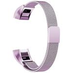 Stainless Steel Magnet Watch Band for FITBIT Alta,Size:Small,130-170mm(Light Purple)