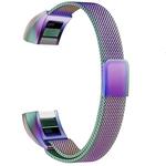 Stainless Steel Magnet Watch Band for FITBIT Alta,Size: Large, 170-236mm(Iridescent)