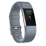 Square Pattern Adjustable Sport Watch Band for FITBIT Charge 2, Size: L, 12.5x8.5cm(Grey)