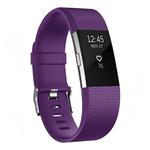 Square Pattern Adjustable Sport Watch Band for FITBIT Charge 2, Size: L, 12.5x8.5cm(Purple)