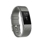 Diamond Pattern Adjustable Sport Watch Band for FITBIT Charge 2, Size: S, 10.5x8.5cm(Grey)