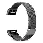 Smart Watch Stainless Steel Watch Band for FITBIT Charge 2, Size: L(Black)