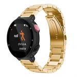 Universal Smart Watch Three Steel Strips Watch Band for Garmin Forerunner 220 / 230 / 235 / 630 / 620 / 735(Gold)