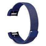 Smart Watch Stainless Steel Watch Band for FITBIT Charge 2, Size: S(Blue)