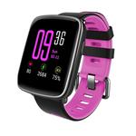 GV68 Touch Screen Bluetooth Smart Bracelet, IP68 Waterproof, Support Heart Rate Monitor / Pedometer / Bluetooth Call / Calls Remind / Sleep Monitor / Sedentary Reminder / Anti-lost / Remote Capture, Compatible with Android and iOS Phones(Pink)