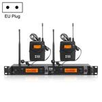 XTUGA IEM1200 Wireless Transmitter 2 Bodypack Stage Singer In-Ear Monitor System(EU Plug)
