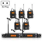 IEM1200 Wireless Transmitter 5 Bodypack Stage Singer In-Ear Monitor System(EU Plug)
