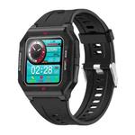 Lokmat FT10 1.3 inch IPS Touch Screen Waterproof Smart Watch, Support Music Play / Heart Rate / Blood Pressure Monitor(Black)