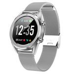 DT28 1.54inch IP68 Waterproof Steel Strap Smartwatch Bluetooth 4.2, Support Incoming Call Reminder / Blood Pressure Monitoring / Watch Payment(Silver)