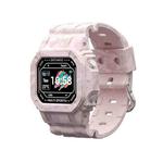 i2 Sports Smart Watch, Support Heart Rate / Blood Pressure / Oximeter Monitor (Pink)