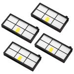 4 PCS Universal Replacement Robotic Vacuum Cleaner HEPA Filter for irobot 870 / 800 / 880 / 960 / 980