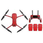 Sunnylife Carbon Fiber Waterproof All-surround 3D PVC Sticker Kit for DJI Mavic 2 Pro / Zoom Drone Quadcopter(Red)