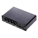 A933 Mini Karaoke Machine System Sound Mixer Amplifier for PC / TV / Mobile Phones, Support RCA in / 2 Channel Mic in(Black)