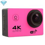 F60 2.0 inch Screen 170 Degrees Wide Angle WiFi Sport Action Camera Camcorder with Waterproof Housing Case, Support 64GB Micro SD Card(Magenta)