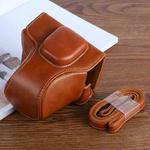XT100 PU Leather Camera Protective bag for FUJIFILM X-T100 Camera, with Strap(Brown)