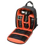 DL-B028 Portable Casual Style Waterproof Scratch-proof Outdoor Sports Backpack SLR Camera Bag Phone Bag for GoPro, SJCAM, Nikon, Canon, Xiaomi Xiaoyi YI, iPad, Apple, Samsung, Huawei, Size: 27.5 * 12.5 * 34 cm(Orange)