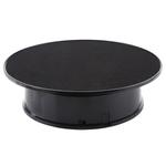 20cm 360 Degree Electric Rotating Turntable Display Stand Photography Video Shooting Props Turntable, Load 1.5kg, Powered by Battery & USB(Black)