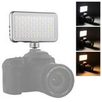 LED-013 Pocket 112 LEDs Professional Vlogging Photography Video & Photo Studio Light with OLED Display & Cold Shoe Adapter Mount for Canon / Nikon DSLR Cameras