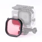 Square Housing Diving Color Lens Filter for GoPro HERO8 Black Original Waterproof Housing (Pink)