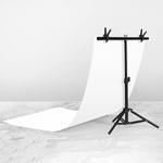 70x75cm T-Shape Photo Studio Background Support Stand Backdrop Crossbar Bracket Kit with Clips, No Backdrop