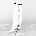 70x200cm T-Shape Photo Studio Background Support Stand Backdrop Crossbar Bracket Kit with Clips, No Backdrop