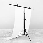 150x200cm T-Shape Photo Studio Background Support Stand Backdrop Crossbar Bracket Kit with Clips, No Backdrop