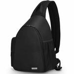 CADeN D17-1 Multifunction Waterproof Nylon Shockproof Scratch-Resistant Messenger Single / Shoulders Bag Backpack Outdoor SLR Camera Photography Backpack Bag (Black)