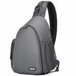 CADeN D17-1 Multifunction Waterproof Nylon Shockproof Scratch-Resistant Messenger Single / Shoulders Bag Backpack Outdoor SLR Camera Photography Backpack Bag (Grey)