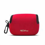 NEOpine Neoprene Camera Soft Case Bag with Hook for Sony RX100M7 (RX100 VII), Size: 10.5x4.0x6.8cm (Red)