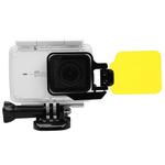 For Xiaomi Xiaoyi Yi II 4K Sport Action Camera Proffesional Foldable Waterproof Colorized Lens Filter with Hexangular Spanner(Yellow)
