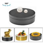 12cm 360 Degree Rotating Turntable Matte Electric Display Stand Video Shooting Props Turntable, Load: 3kg (Black)