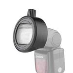 Godox S-R1 Flash Speedlite Round Shape Adapter for Godox TT685 / V860II / V350 / TT600(Black)