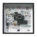 Non-Working Display 3D Mechanical Film Camera Square Photo Frame Mounting Disassemble Specimen Frame, Model: Style 5, Random Camera Model Delivery