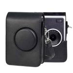 Vertical Full Body Camera PU Leather Case Bag with Strap for FUJIFILM instax mini Evo (Black)