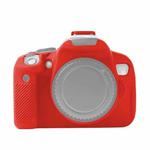 For Canon EOS 600D Soft Silicone Protective Case(Red)