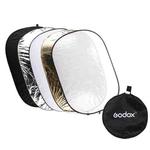 Godox FT05-1 150 x 200cm 5-in-1 Silver / Soft / Gold / White / Black Oval Folding Reflector Board