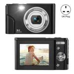 DC311 2.4 inch 36MP 16X Zoom 2.7K Full HD Digital Camera Children Card Camera, UK Plug (Black)