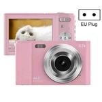 DC302 2.88 inch 44MP 16X Zoom 2.7K Full HD Digital Camera Children Card Camera, EU Plug (Pink)