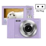 DC302 2.88 inch 44MP 16X Zoom 2.7K Full HD Digital Camera Children Card Camera, EU Plug (Purple)