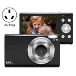 DC402 2.4 inch 44MP 16X Zoom 1080P Full HD Digital Camera Children Card Camera, AU Plug(Black)